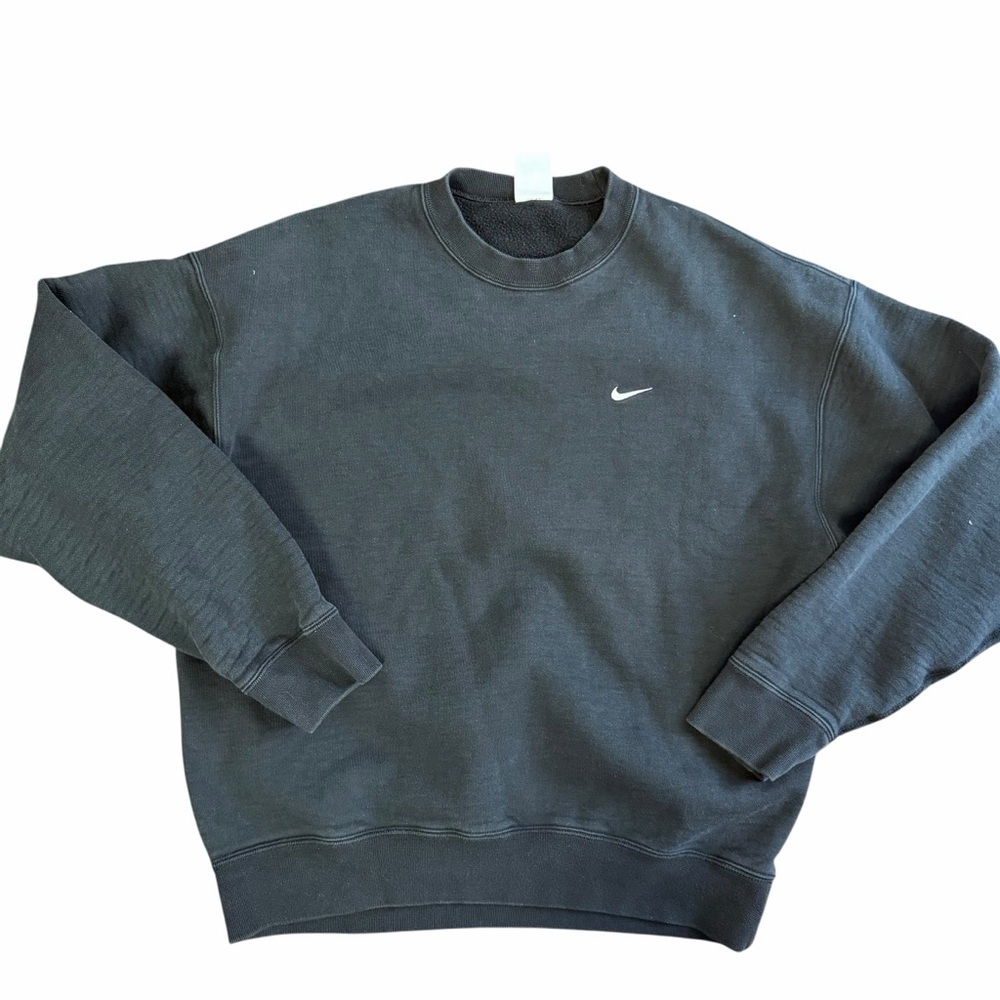 3/$30 ☀️ Nike Solo Swoosh Fleece Crewneck Sweatshirt Black